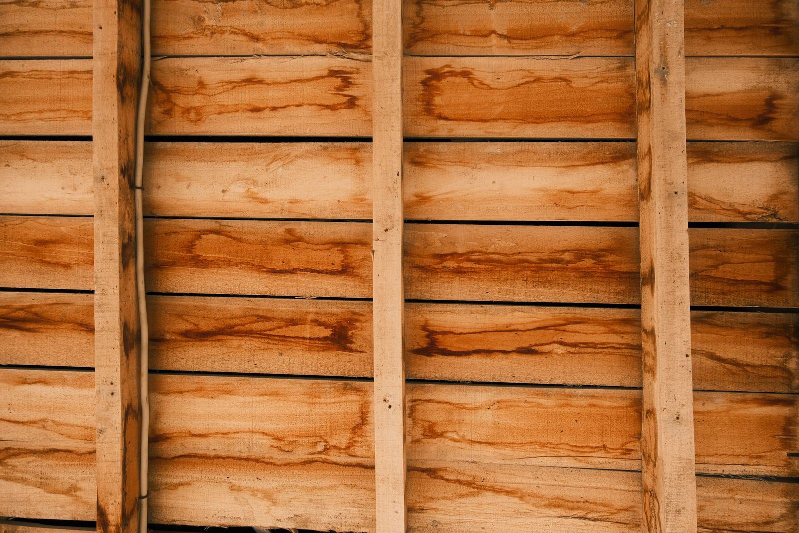 A new beam and post in a framed opening